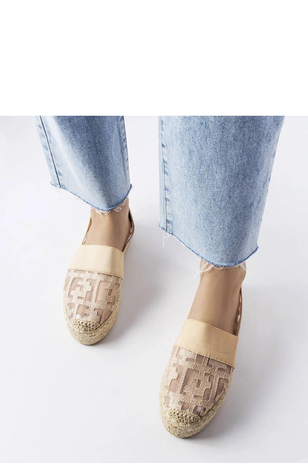 Różowe siateczkowe espadryle Bateliers - Solea - obrazek 3