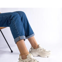 Beżowe sneakersy sportowe damskie Ivett – Solea