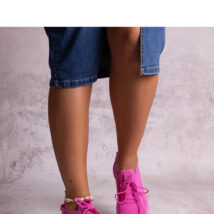 Ciemnoróżowe sneakersy sportowe Khitam – Solea