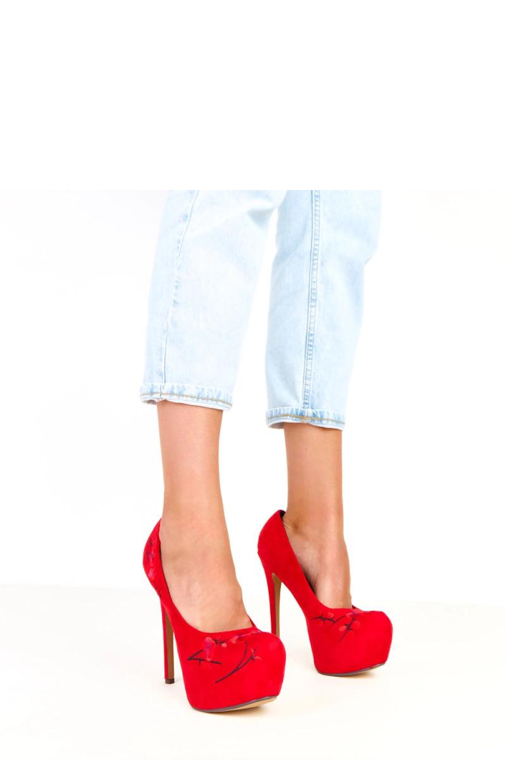 Szpilki Model Etilka AX-26 Red - Solea - obrazek 3