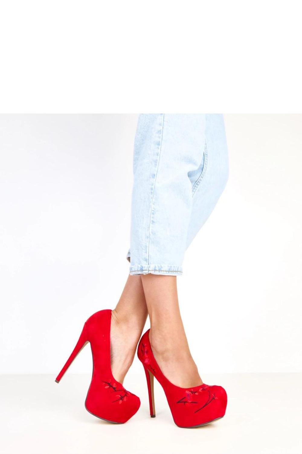 Szpilki Model Etilka AX-26 Red - Solea - obrazek 4