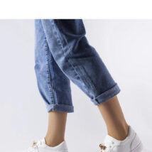 Białe tenisówki ze złotym akcentem Letteria – Solea