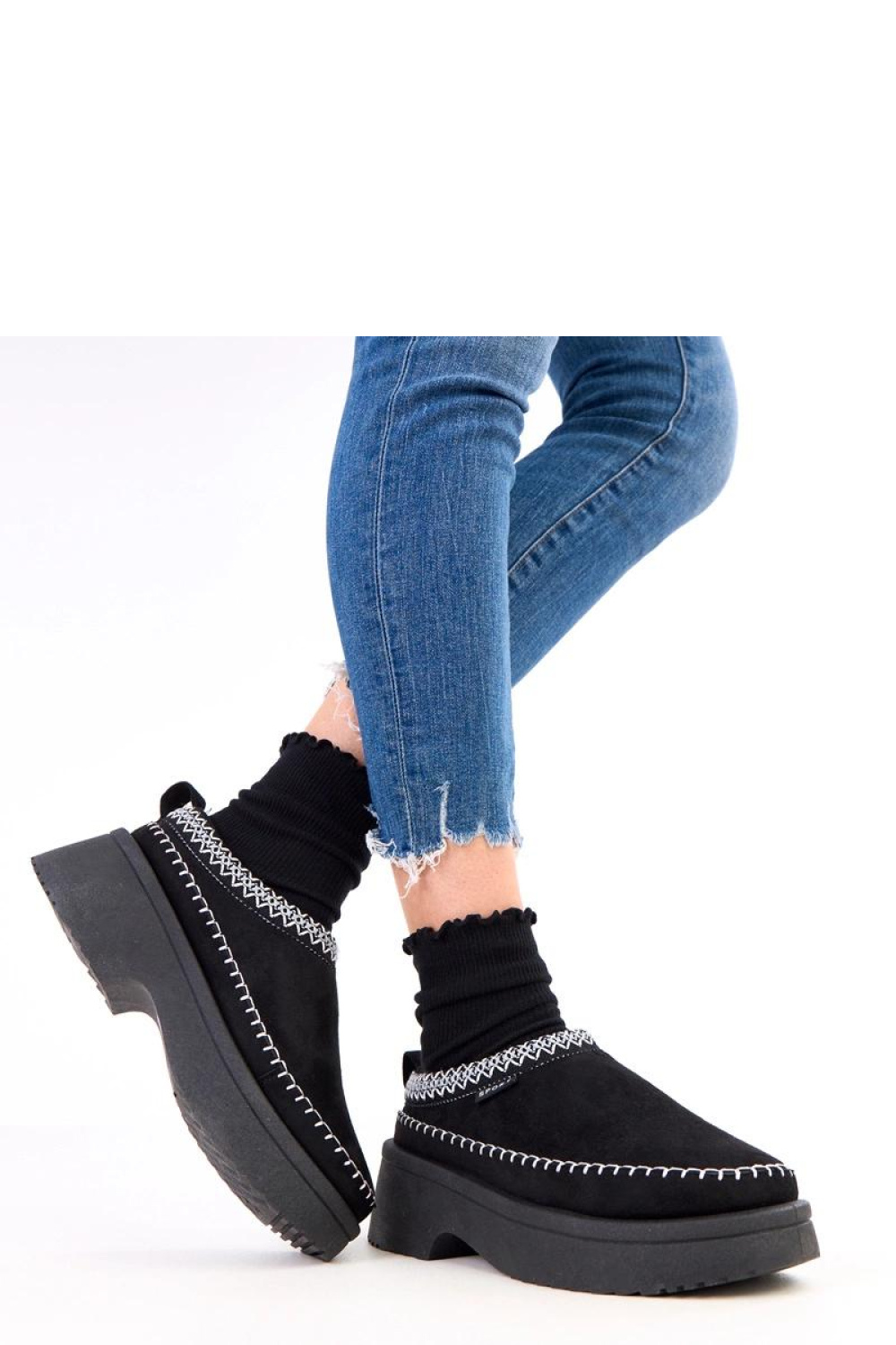 Kapcie Model Julen 777-13 Black - Solea - obrazek 2