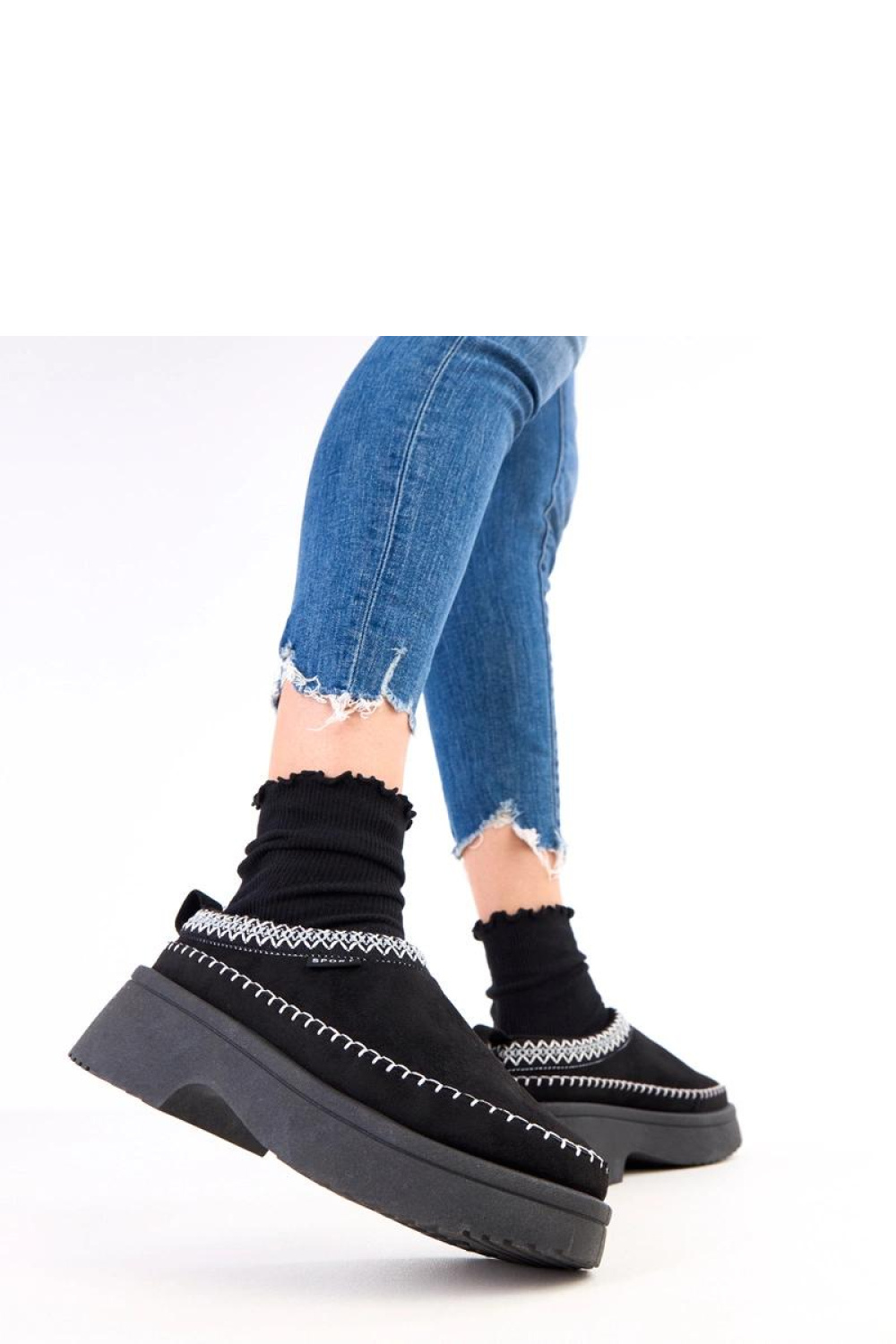 Kapcie Model Julen 777-13 Black - Solea - obrazek 3