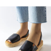 Czarne espadryle na platformie Sadbera – Solea
