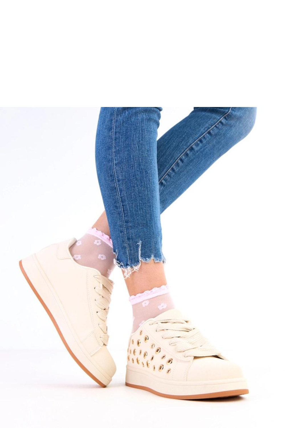 Buty Sportowe Model Adelis A-129 Beige - Solea - obrazek 2