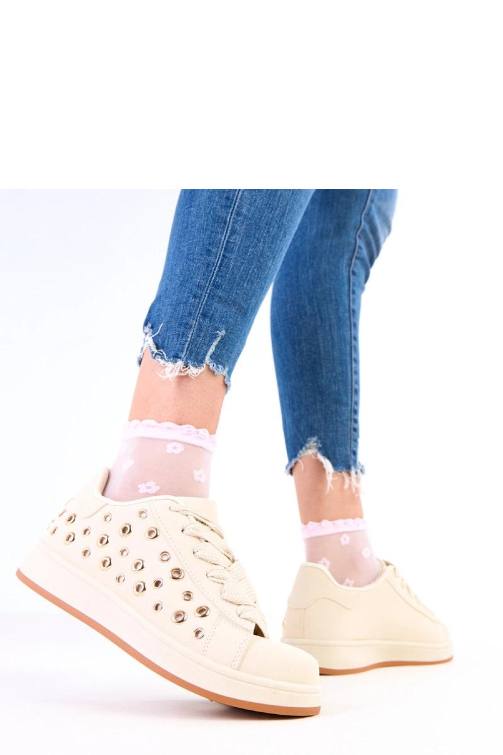 Buty Sportowe Model Adelis A-129 Beige - Solea - obrazek 3