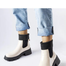 Beżowe wsuwane botki workery Breolungi – Solea