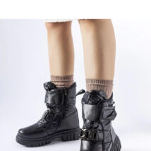 Czarne śniegowce z ozdobną klamerką Athos – Solea