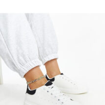 Biało-czarne trampki na platformie Ariam – Solea