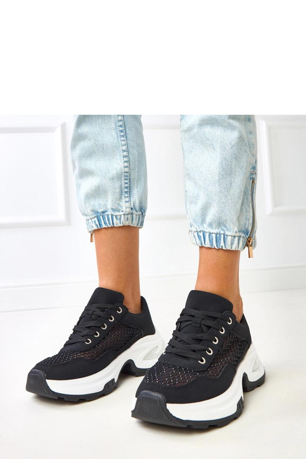 Buty Sportowe Model Inga SL-A53 Black - Solea - obrazek 2