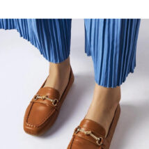 Brązowe ozdobne mokasyny Docherty – Solea