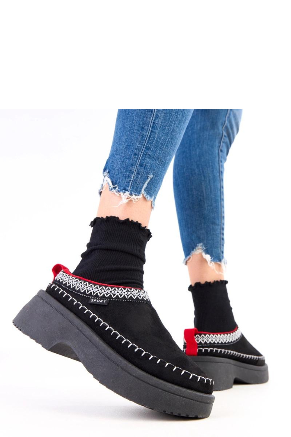 Kapcie Model Serena 777-15 Black - Solea - obrazek 2