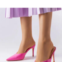 Różowe klapki na szpilce Drainer – Solea