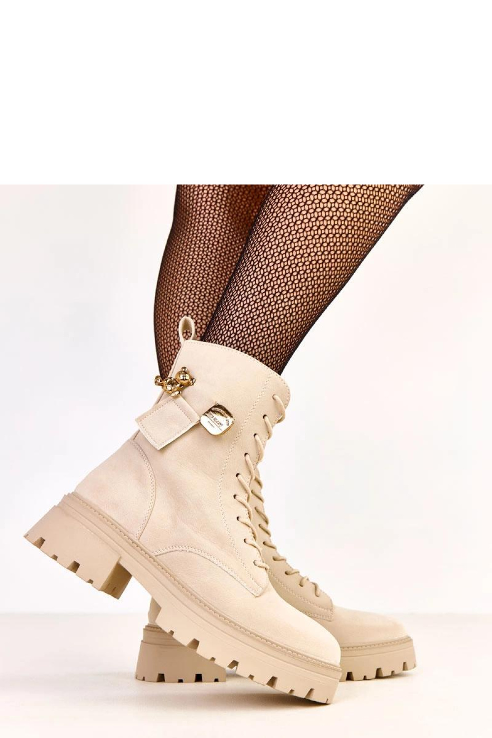 Workery Model Valery D9219 Beige - Solea - obrazek 3