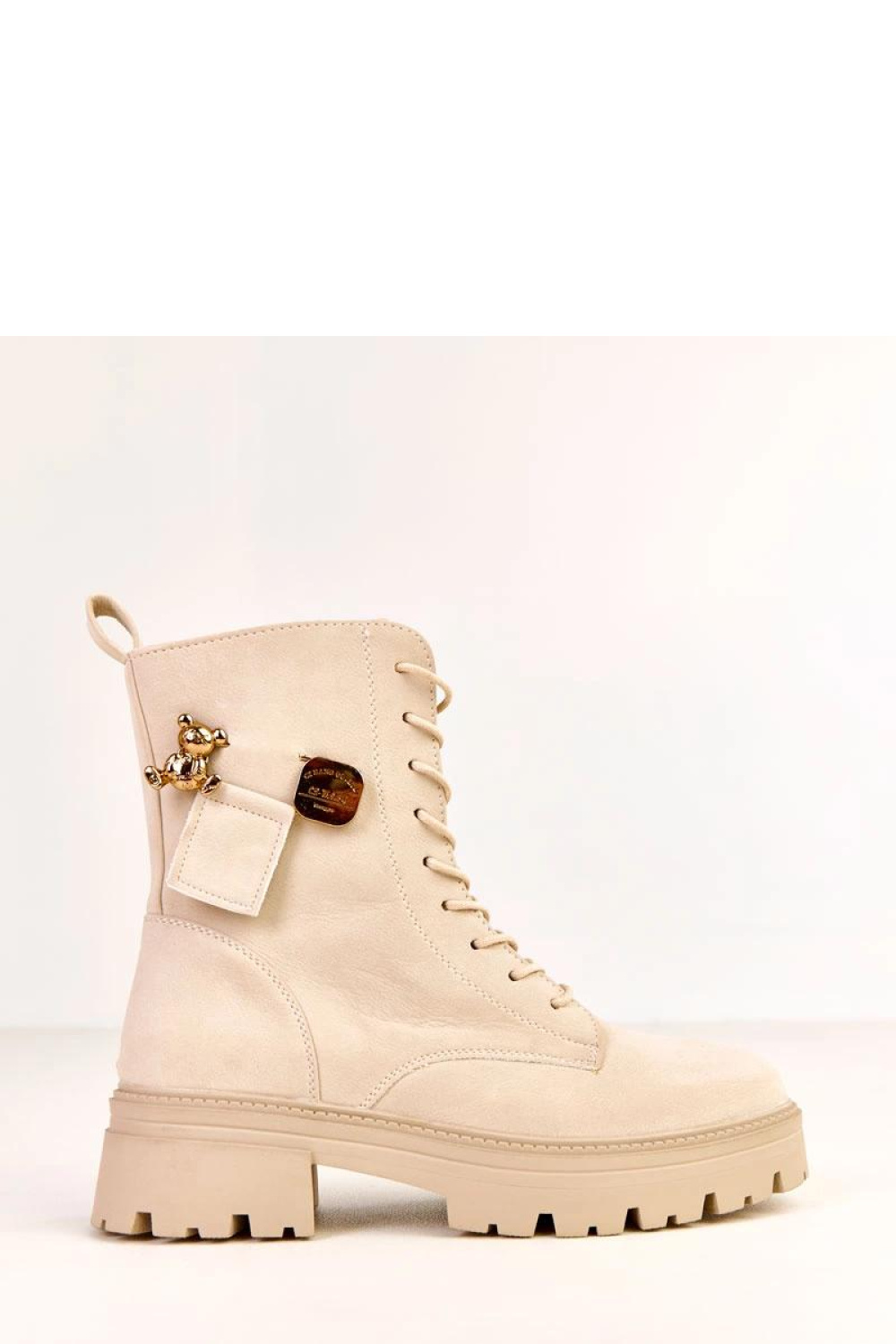 Workery Model Valery D9219 Beige - Solea - obrazek 4