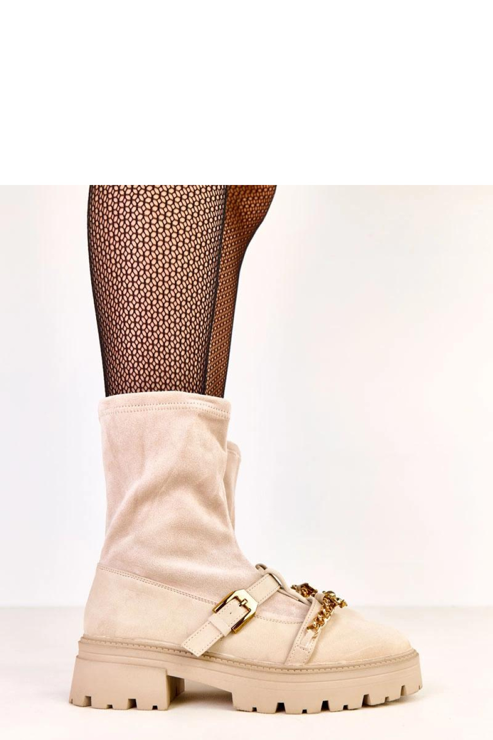 Botki Model Hariet D9220 Beige - Solea - obrazek 2