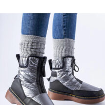 Szare ocieplane śniegowce na suwak Callisto – Solea