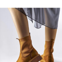 Brązowe botki eko-zamsz Big Star MM274541 – Solea