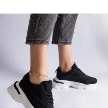 Czarne sneakersy na grubszej podeszwie Guerrera – Solea