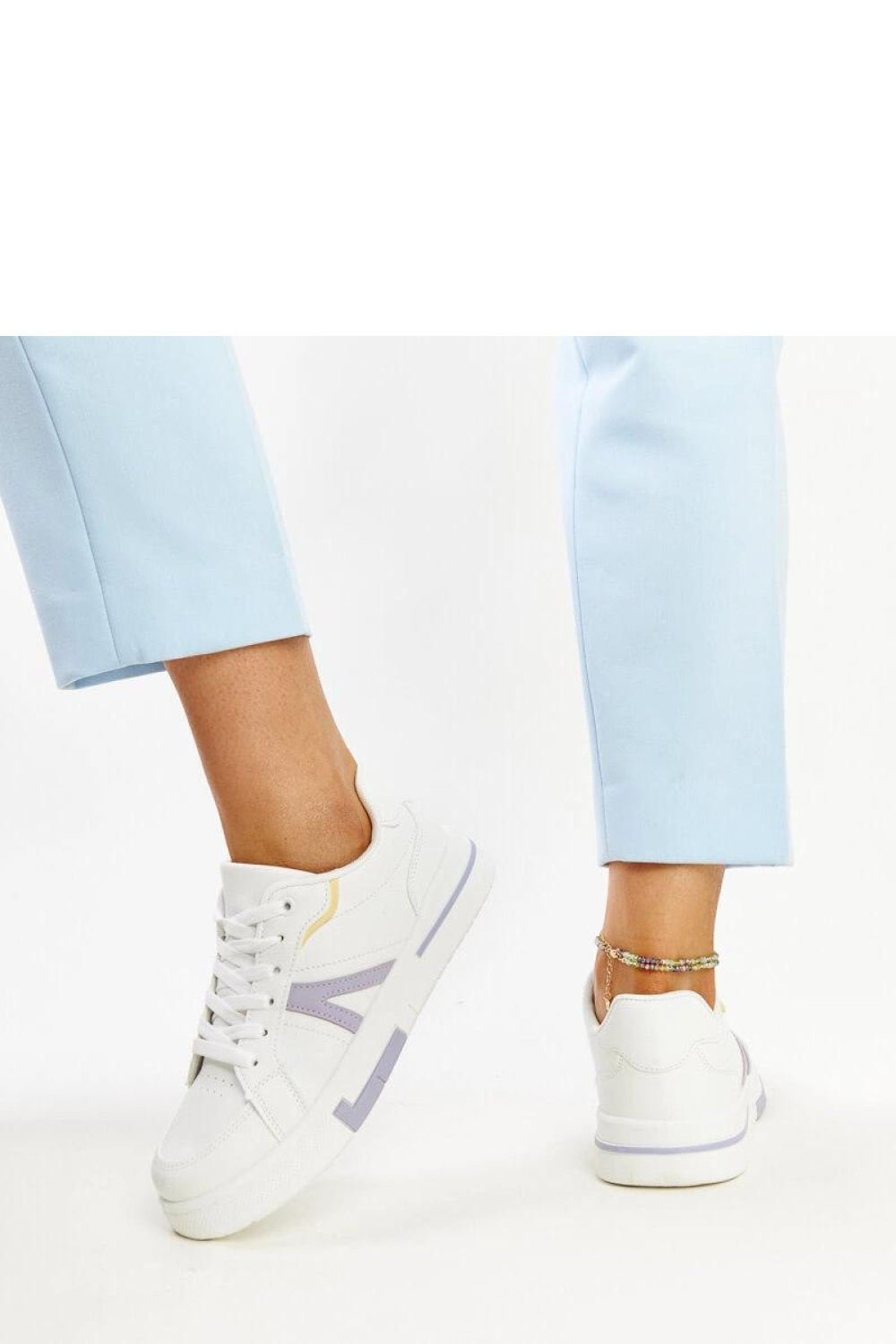 Białe sneakersy z kolorem Zorica - Solea - obrazek 2