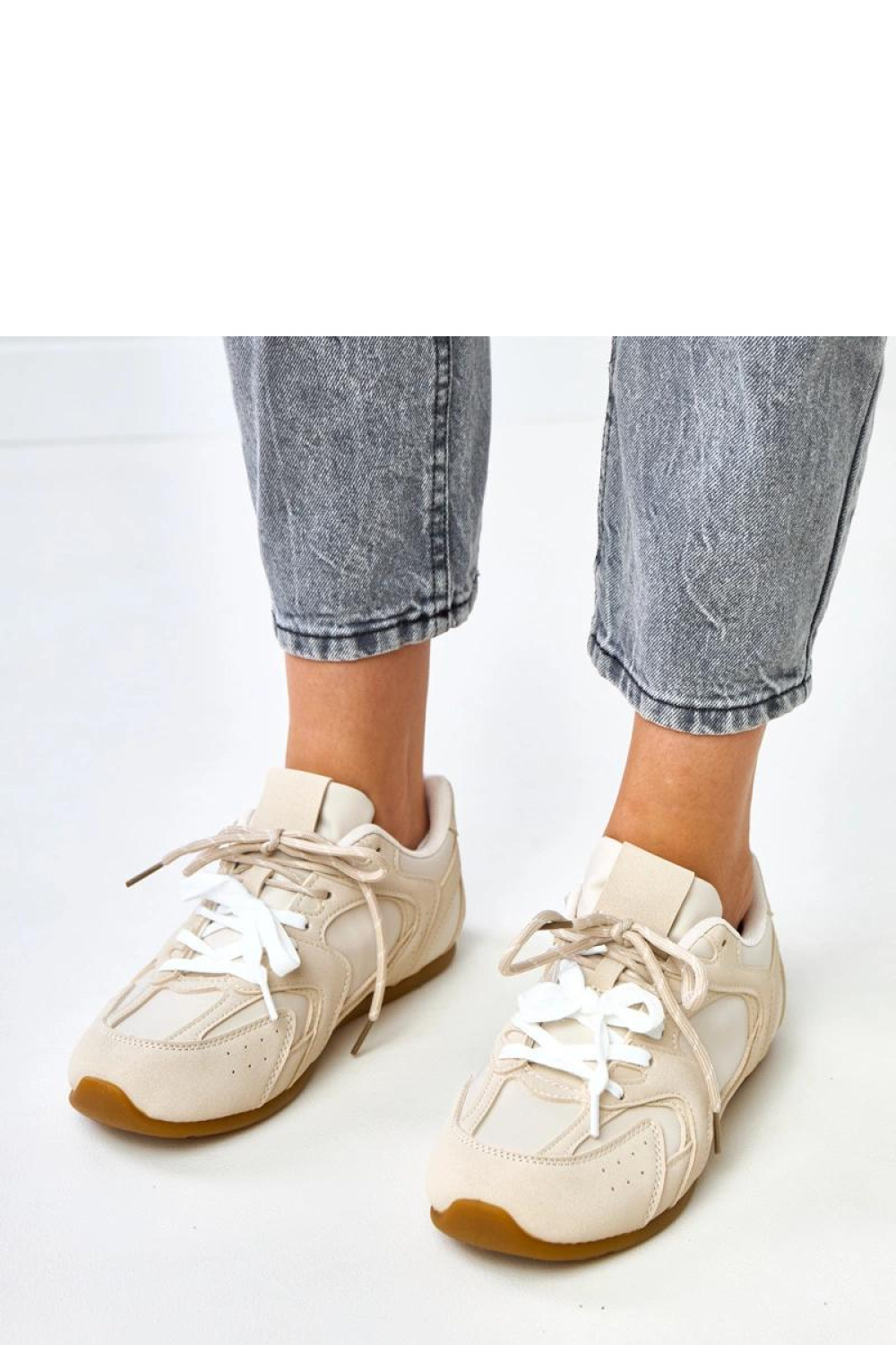 Buty Sportowe Model Casey C2044-3 Beige - Solea