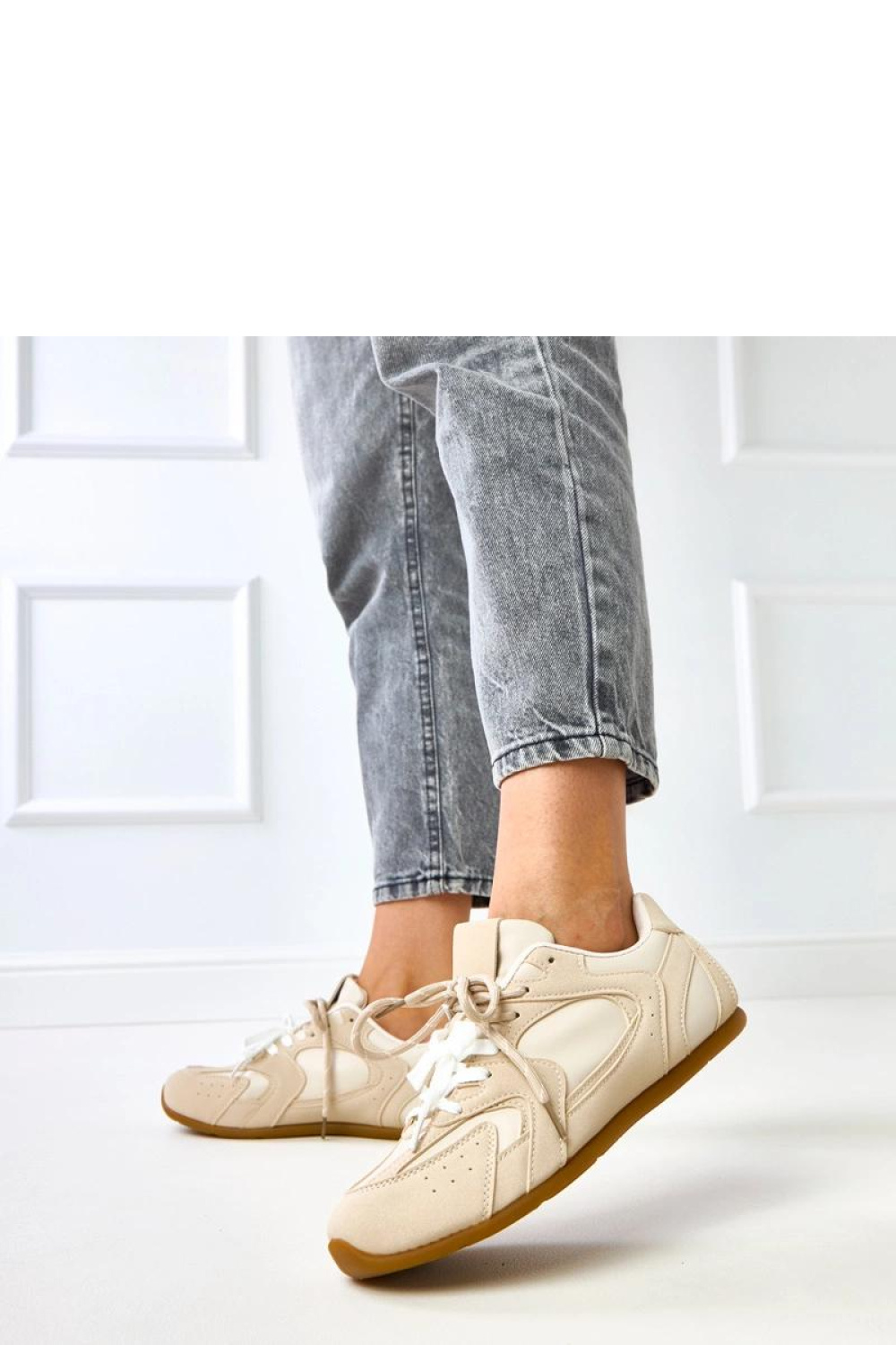 Buty Sportowe Model Casey C2044-3 Beige - Solea - obrazek 3