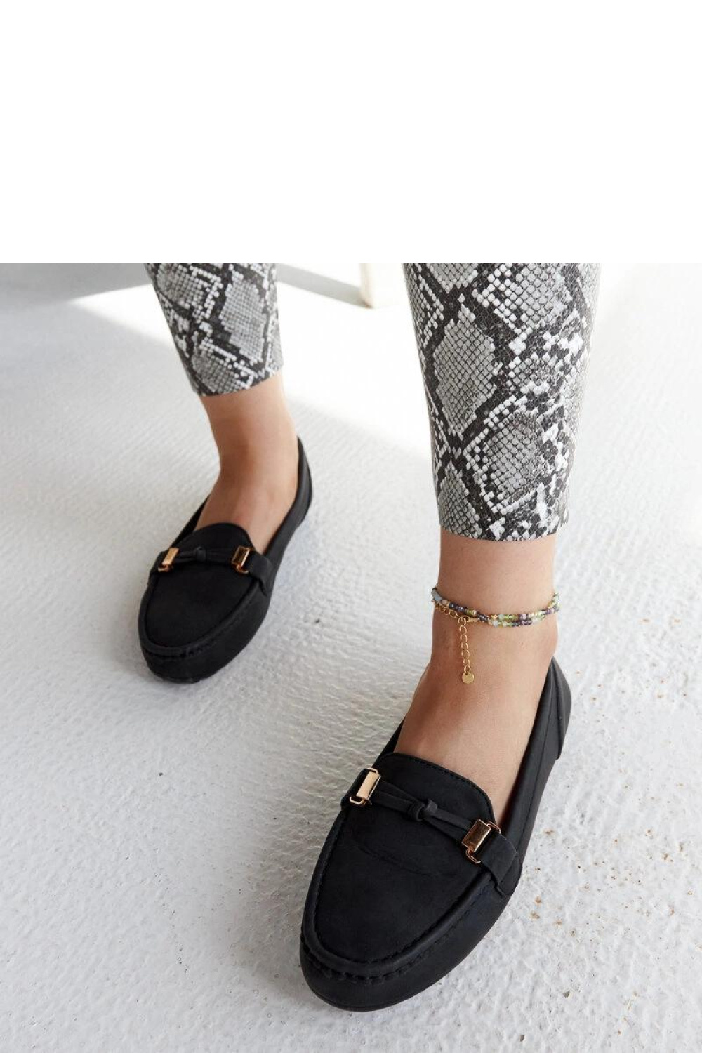 Czarne mokasyny o matowym wykończeniu Scafati - Solea - obrazek 5