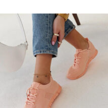 Różowe materiałowe sneakersy Erminio – Solea