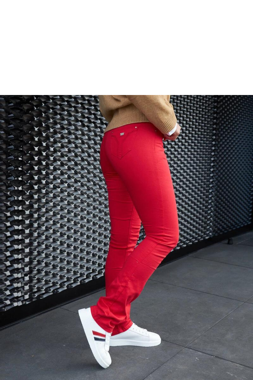 Białe skórzane wiązane sneakersy Camilla - Solea - obrazek 3