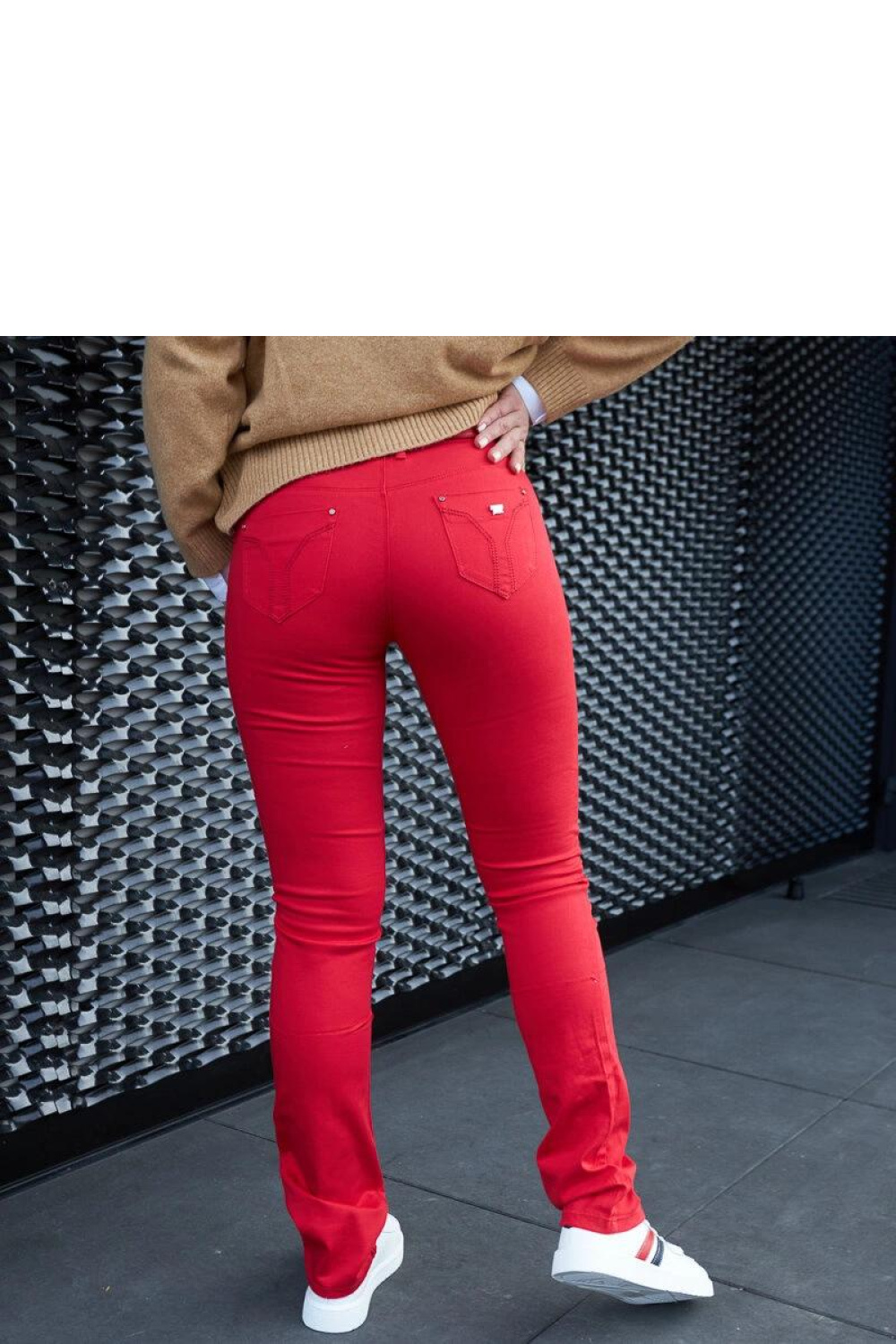 Białe skórzane wiązane sneakersy Camilla - Solea - obrazek 6