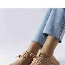 Beżowe sportowe sneakersy Élodie – Solea