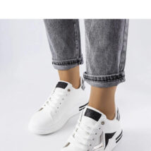 Biało-czarne sneakersy na platformie Monty – Solea