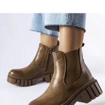 Brązowe sztyblety na platformie Giusy – Solea