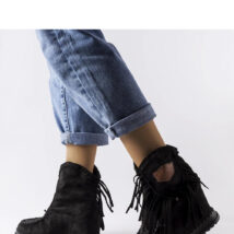 Czarne botki na koturnie Giudice – Solea