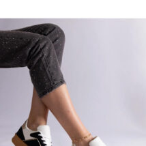 Czarne sneakersy sznurowane na platformie Felicita – Solea