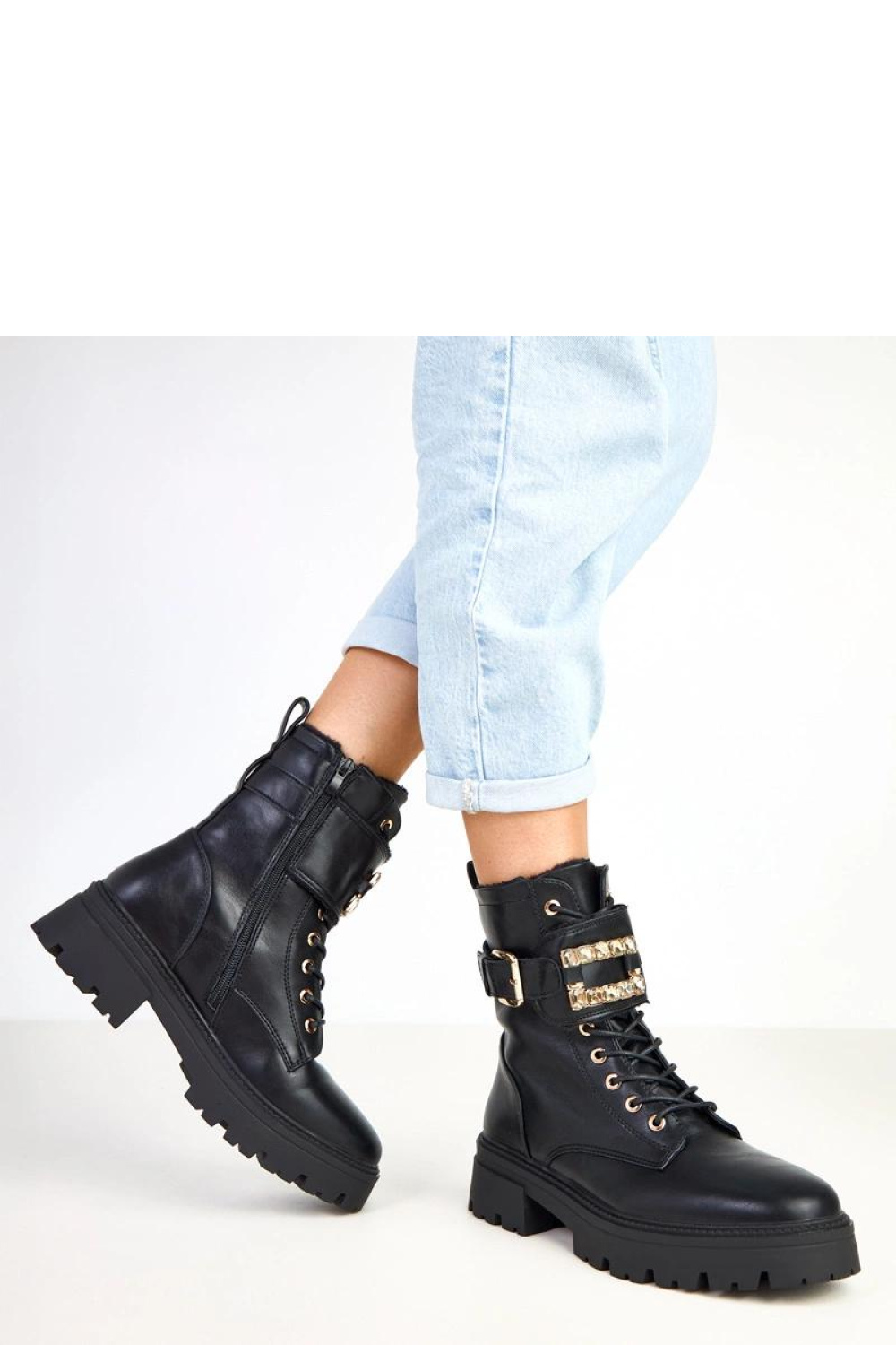 Workery Model Dajana D9222 Black - Solea - obrazek 2