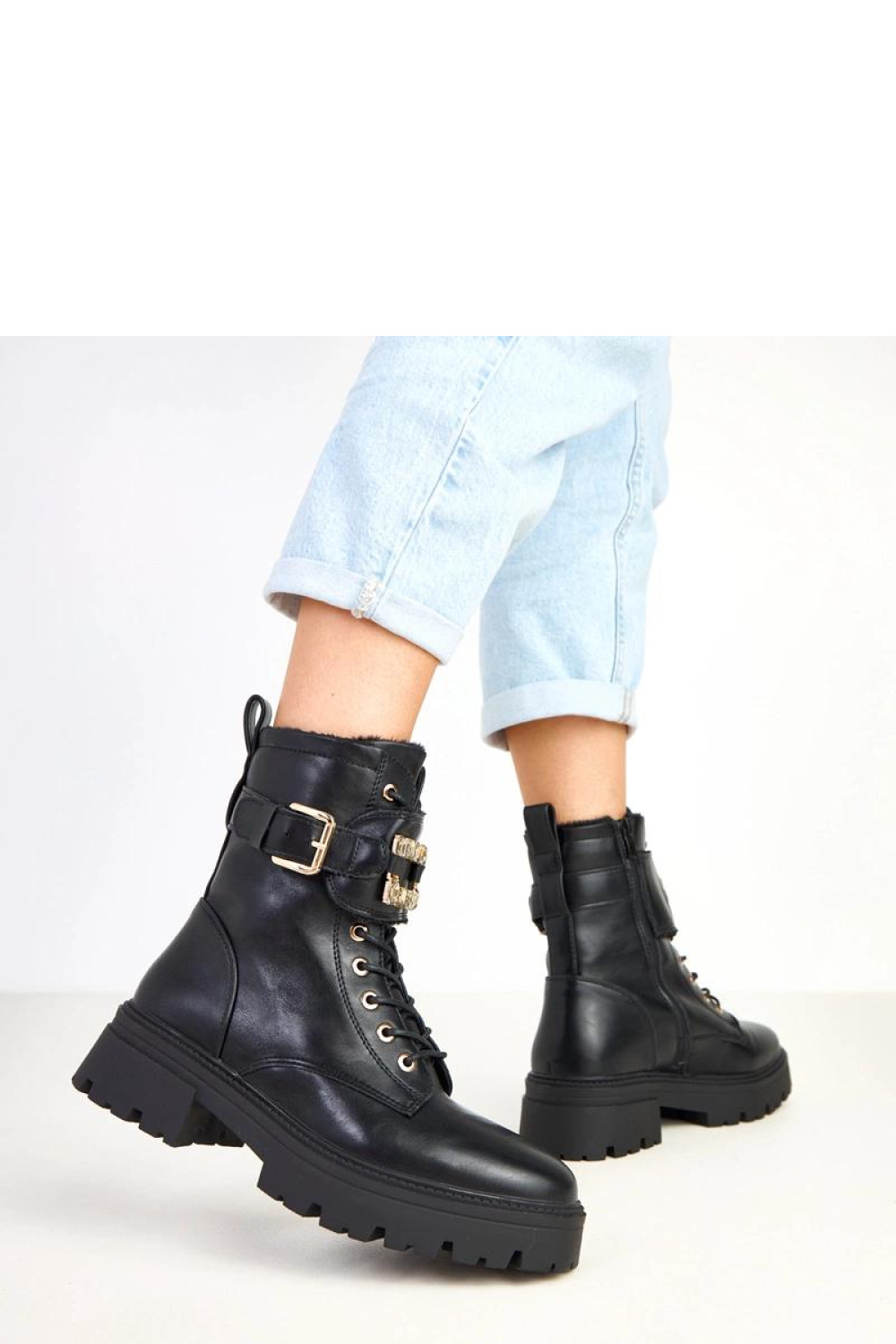 Workery Model Dajana D9222 Black - Solea - obrazek 3