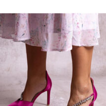 Czółenka na szpilce z ozdobnym paskiem w cekiny Sayida – Solea