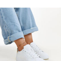 Biało-złote sneakersy Akila – Solea