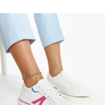 Białe sneakersy z różem Zorica – Solea