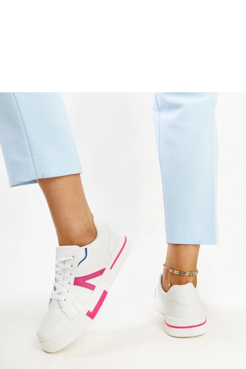 Białe sneakersy z różem Zorica - Solea - obrazek 5