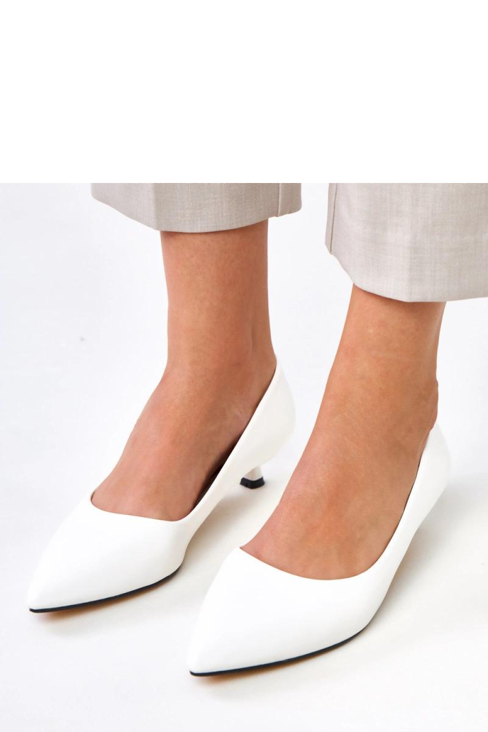 Czółenka Model Louise GG3094-3 White - Solea - obrazek 4