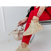 Beżowe lekkie sneakersy sportowe Faruz – Solea