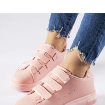 Różowe sneakersy zapinane na rzepy Paré – Solea