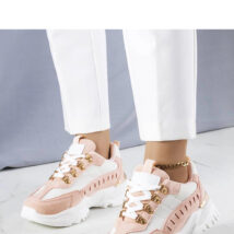Biało-różowe sneakersy Mindy – Solea
