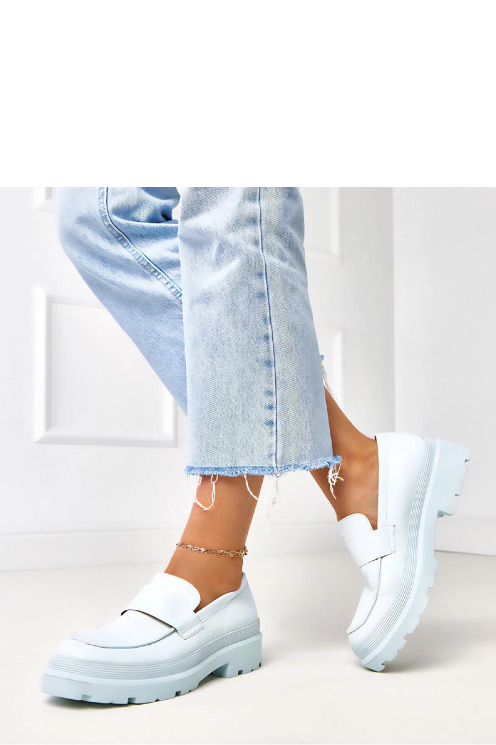 Mokasyny Model Seraphin MP405 Blue - Solea - obrazek 2