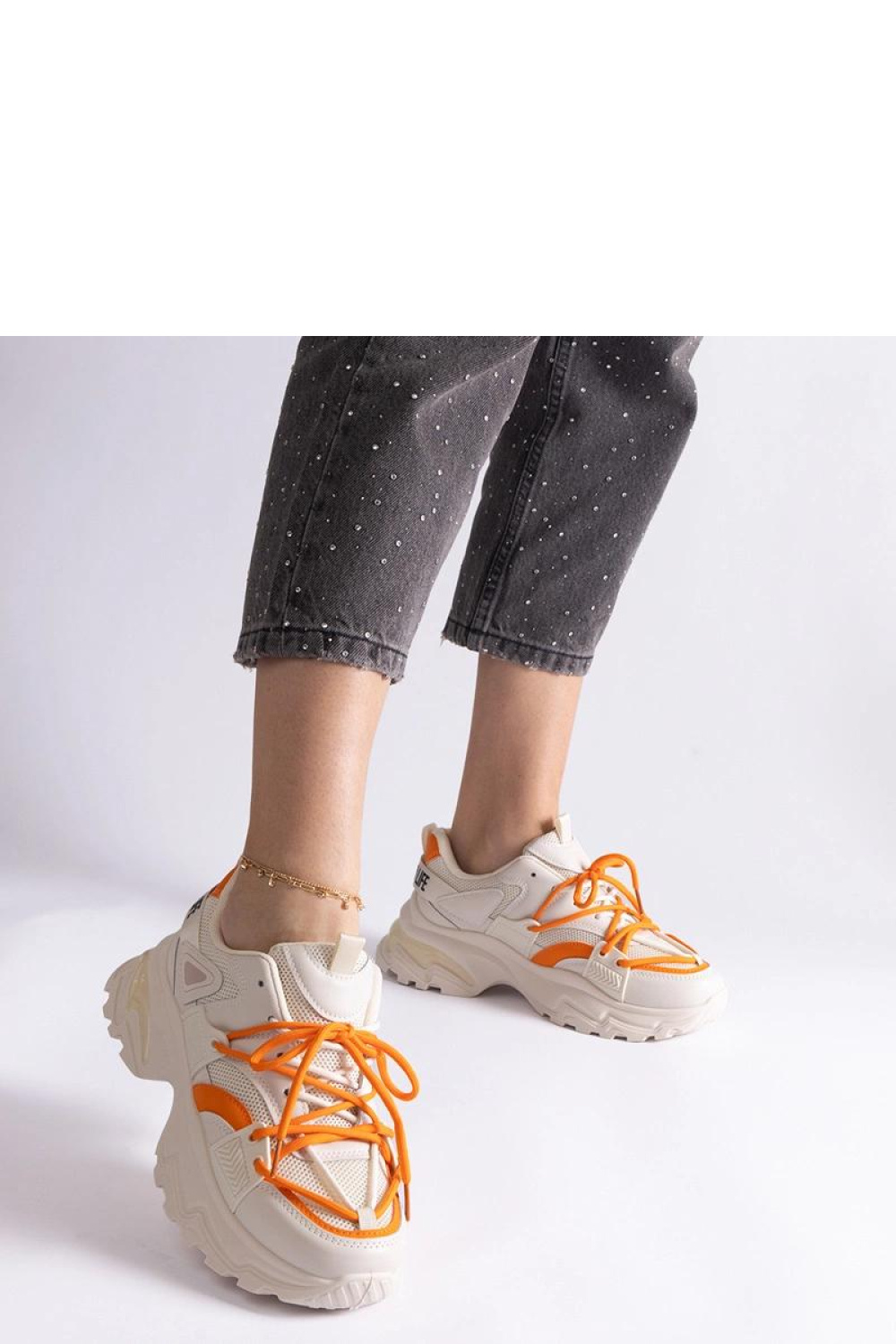 Beżowe sneakersy sportowe Sulamita - Solea - obrazek 3