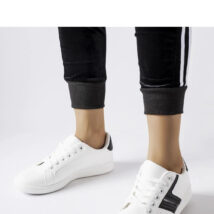 Białe sneakersy z czarnymi wstawkami Rizzo – Solea