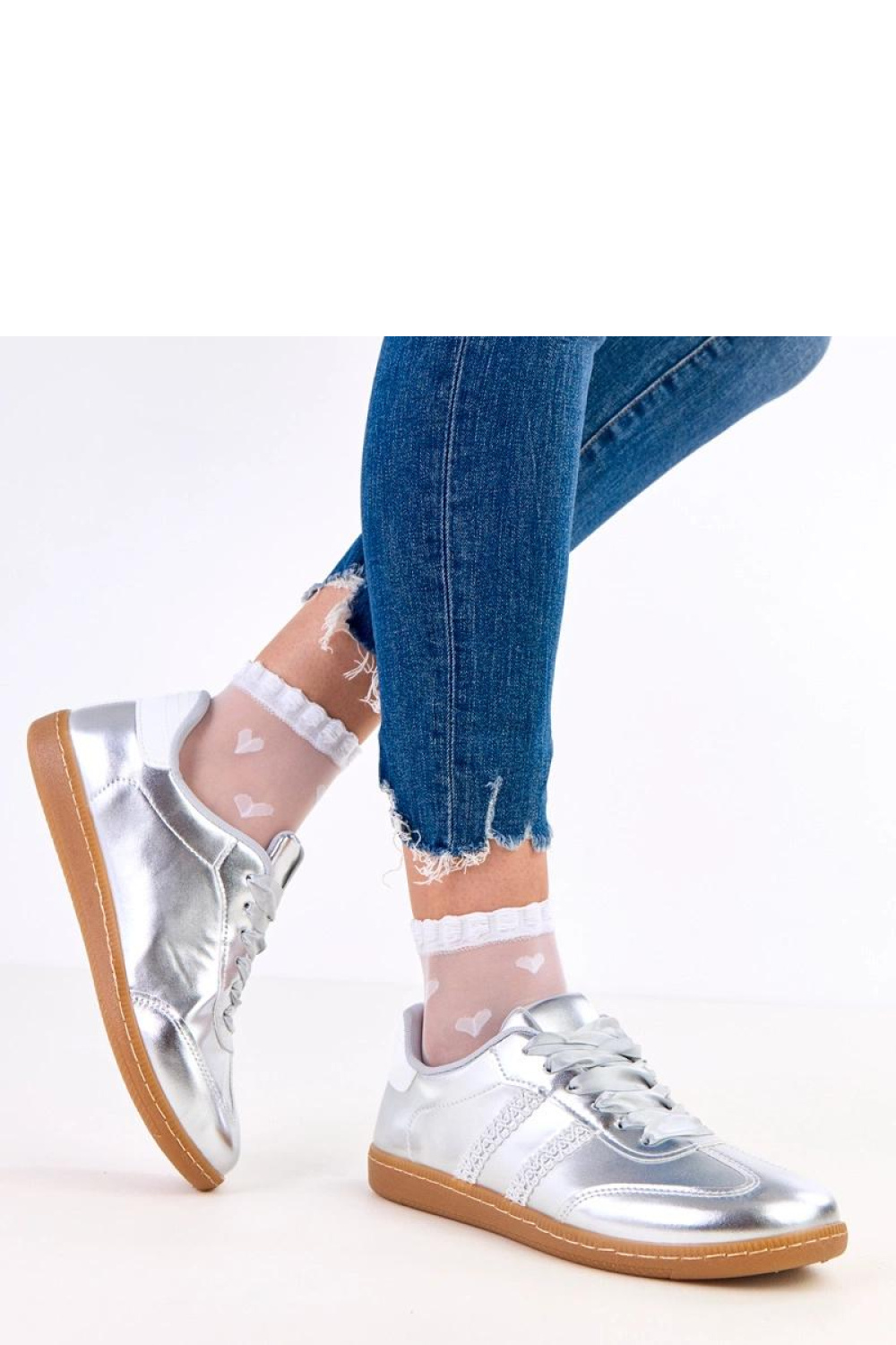 Buty Sportowe Model Madres A-110 Silver - Solea - obrazek 2